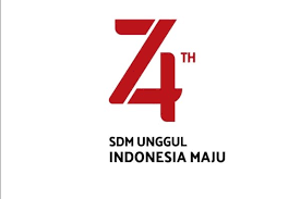 logo hut ri ke-74